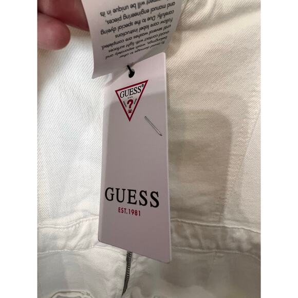 Guess Vanna Sleeveless Skinny Leg Denim Jumpsuit White Womens Size M x 29 NWT - Picture 7 of 15